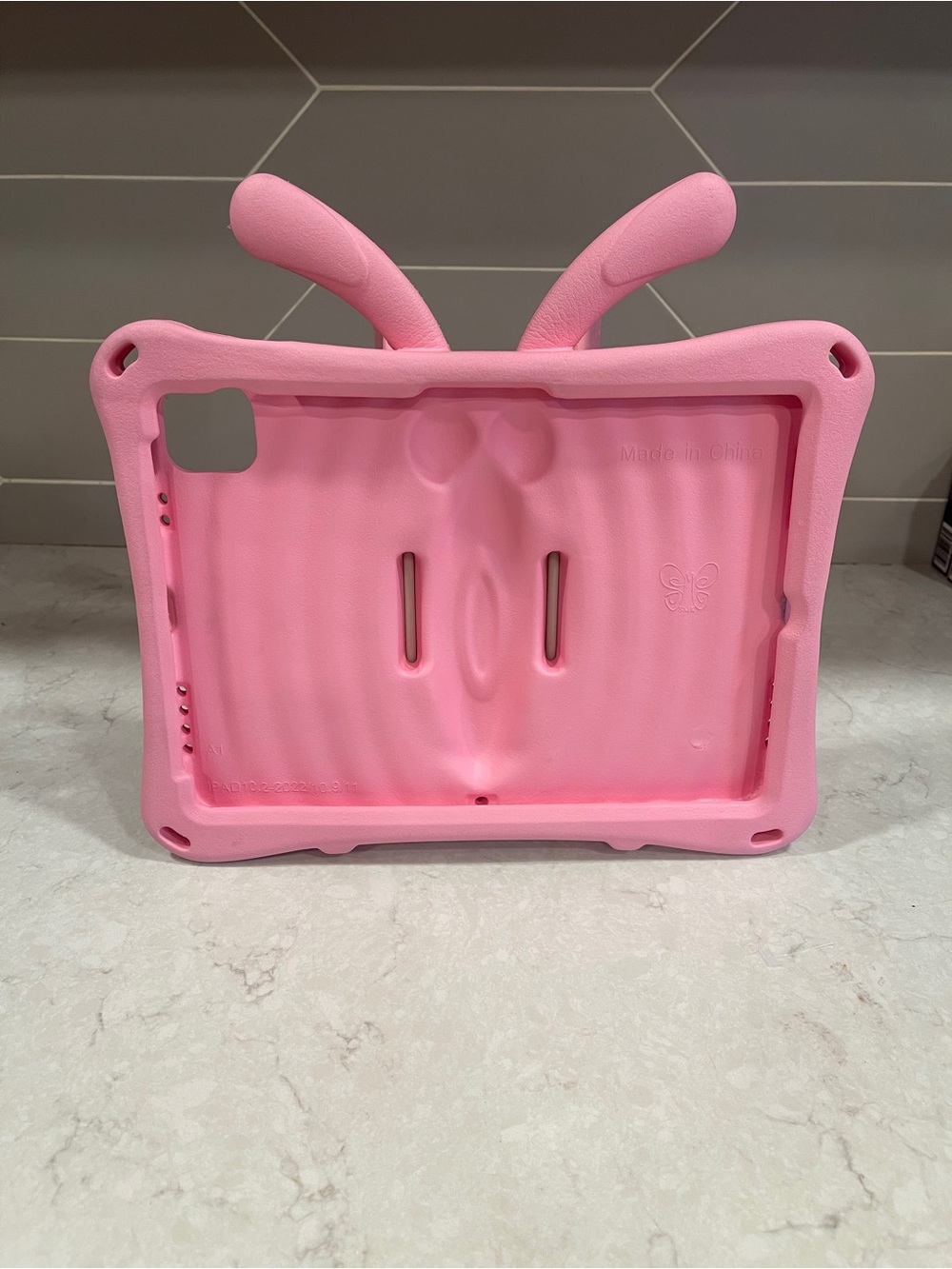 Butterfly Foam Pink IPAD/ Tablet Case Kids Teens Adults Shockproof cover